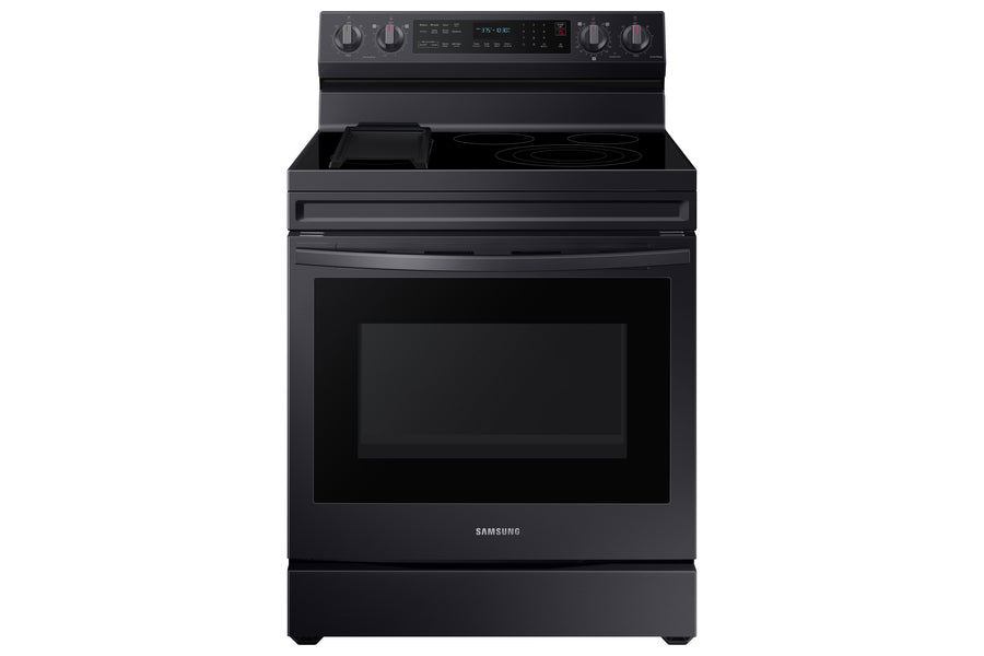 Samsung Black Stainless Steel Freestanding Electric True Convection Range with Air Fry and Wi-Fi (6.3 Cu.Ft) - NE63A6711SG/AC
