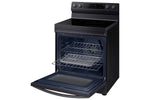 Samsung Black Stainless Steel Freestanding Electric True Convection Range with Air Fry and Wi-Fi (6.3 Cu.Ft) - NE63A6711SG/AC