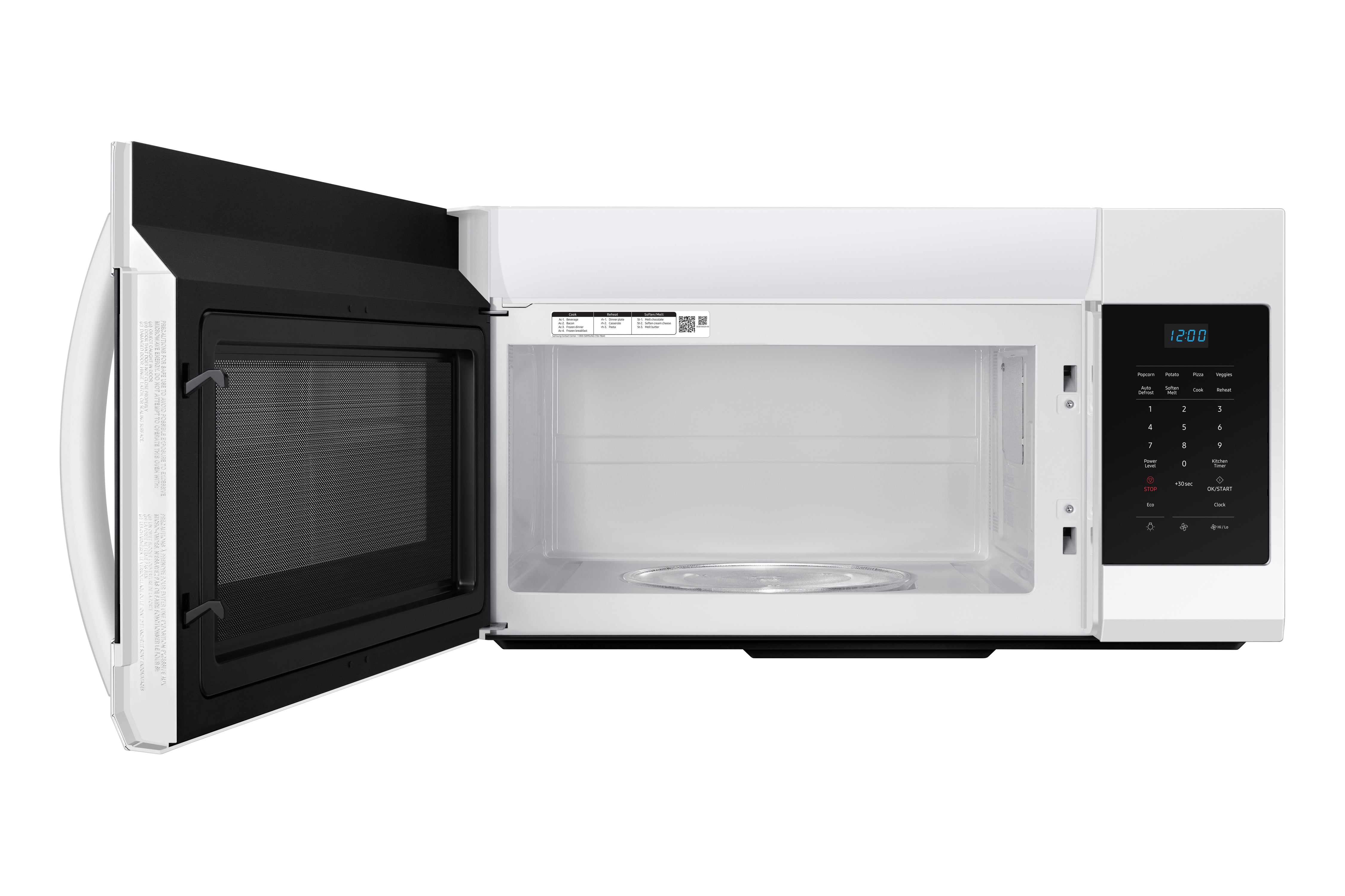 Samsung White Over-the-Range Microwave (1.7 Cu.Ft) ME17R7021EW