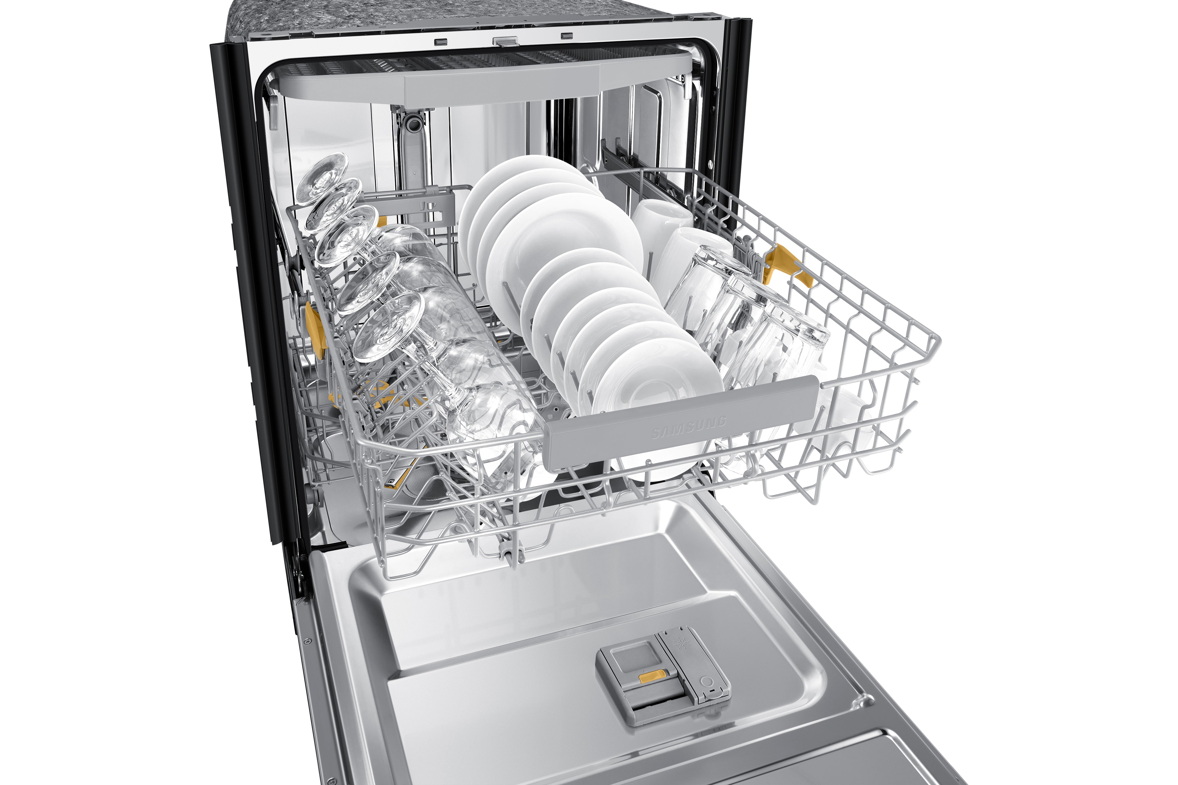 Samsung Black Stainless Built-In Dishwasher with AutoRelease - DW80B6060UG/AC