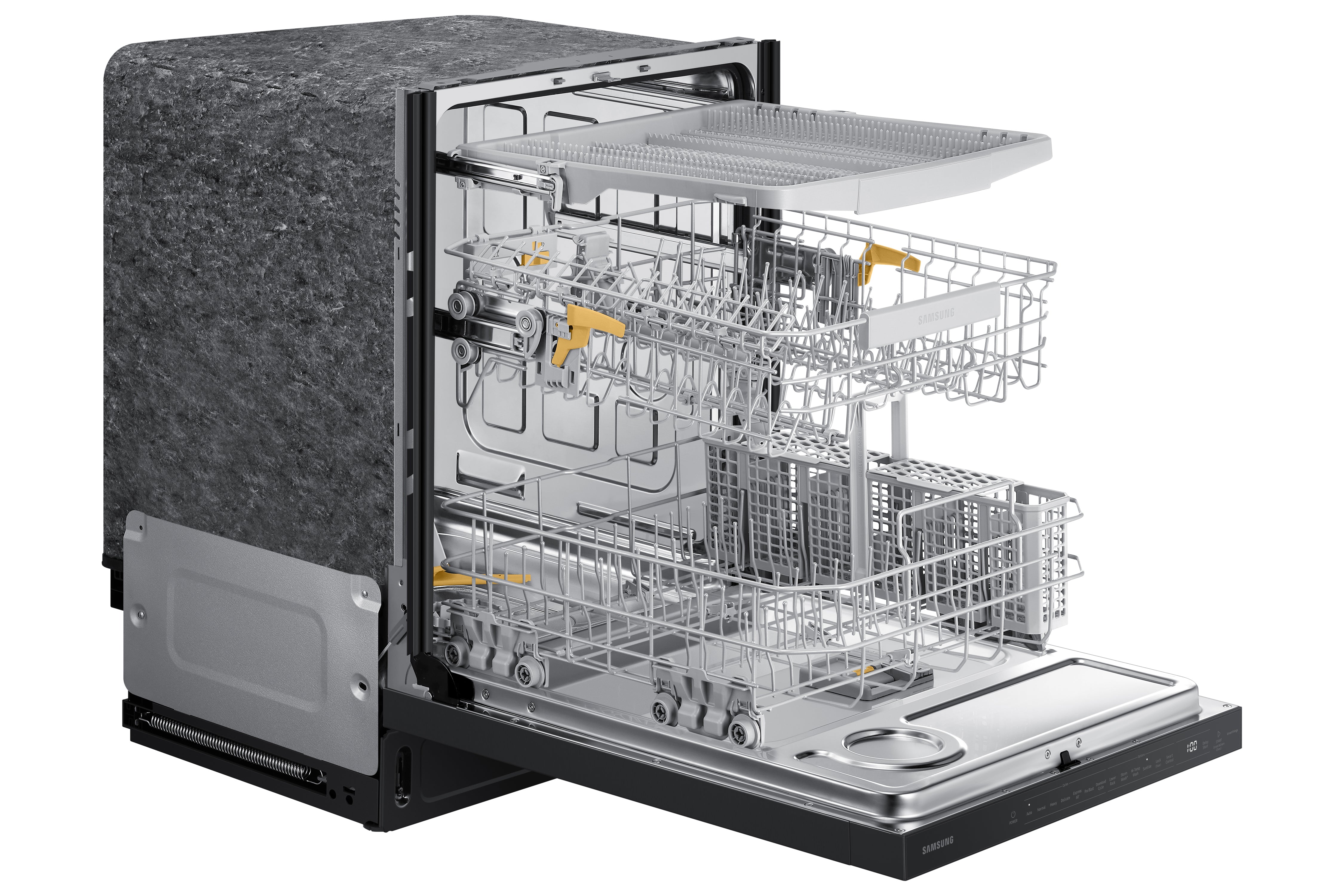 Samsung Black Stainless Built-In Dishwasher with AutoRelease - DW80B6060UG/AC