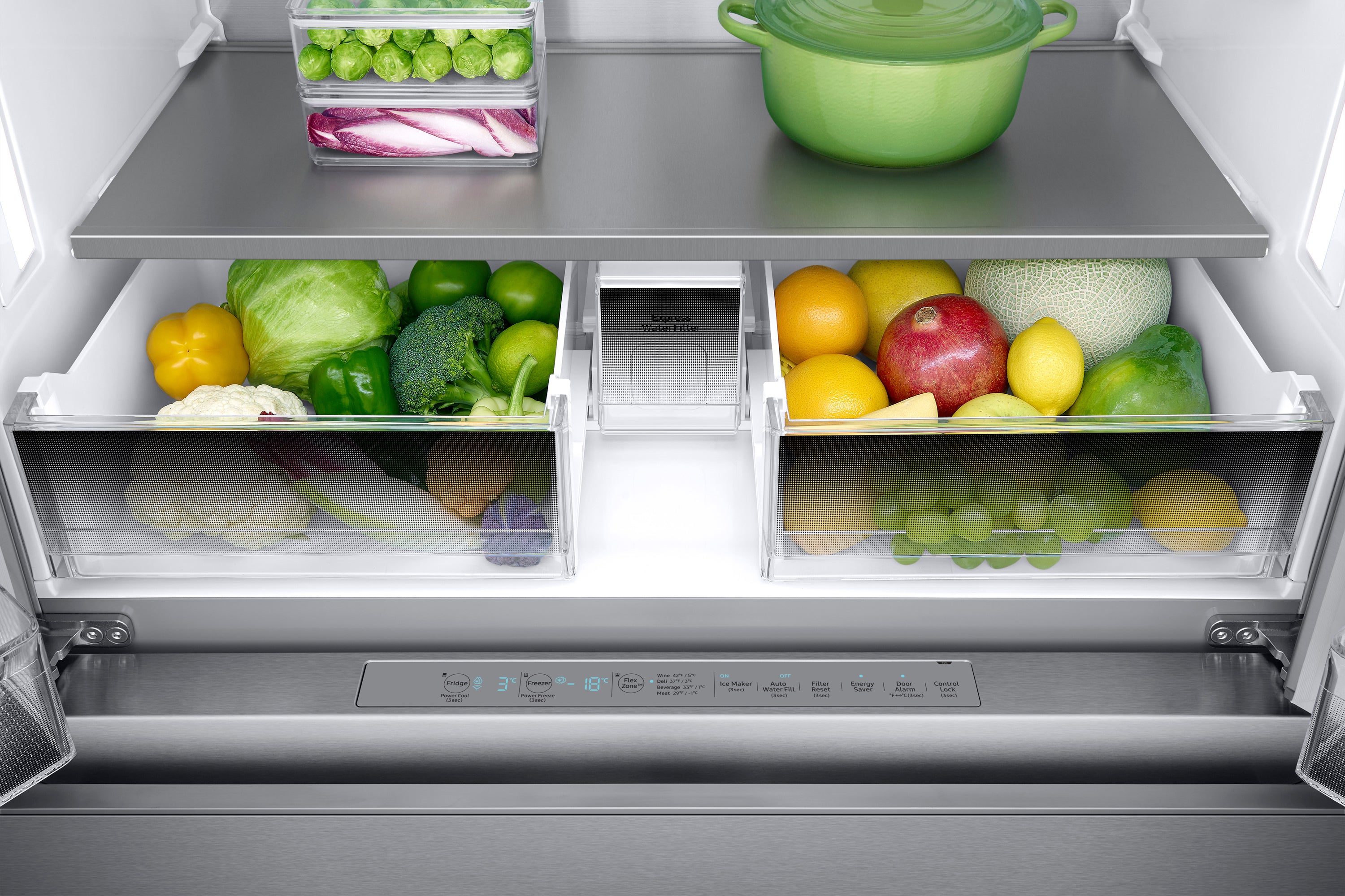 Samsung Stainless Steel Counter-Depth French Door Refrigerator (23 Cu. Ft.) - RF23M8090SR/AA