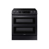 Samsung Cuisinière électrique 6,3 pi³ avec technologie Flex DuoMC et fonction friture à air acier inoxydable noir NE63T8751SG/AC