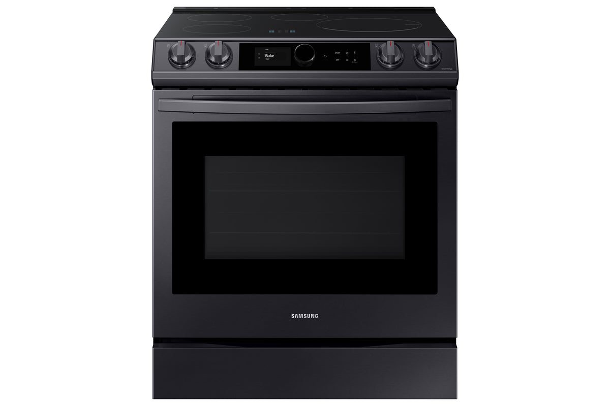 Samsung Black Stainless Steel Slide-In Induction Range with Wi-Fi and Air Fry (6.3 Cu.Ft) - NE63T8911SG/AC