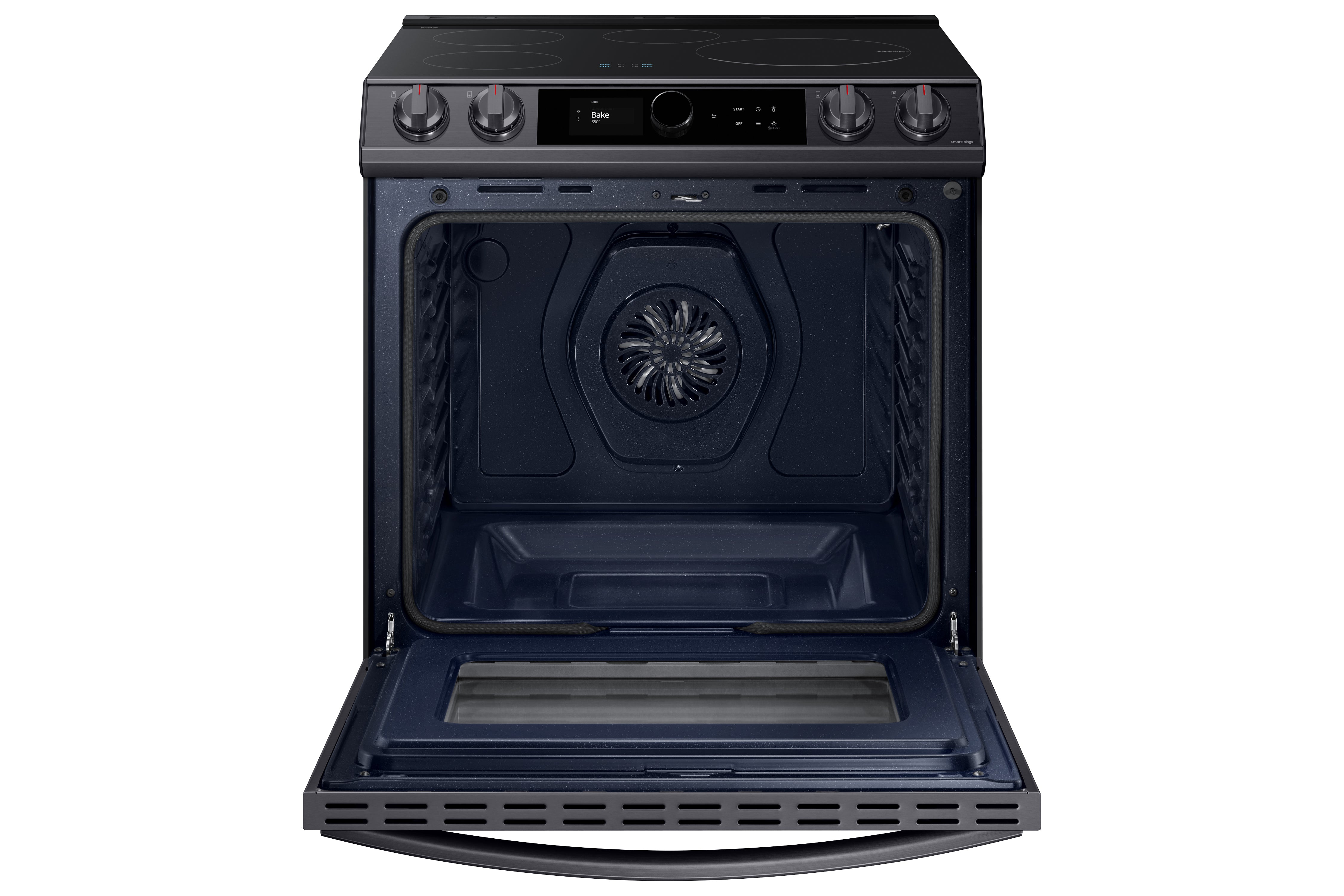 Samsung Black Stainless Steel Slide-In Induction Range with Wi-Fi and Air Fry (6.3 Cu.Ft) - NE63T8911SG/AC