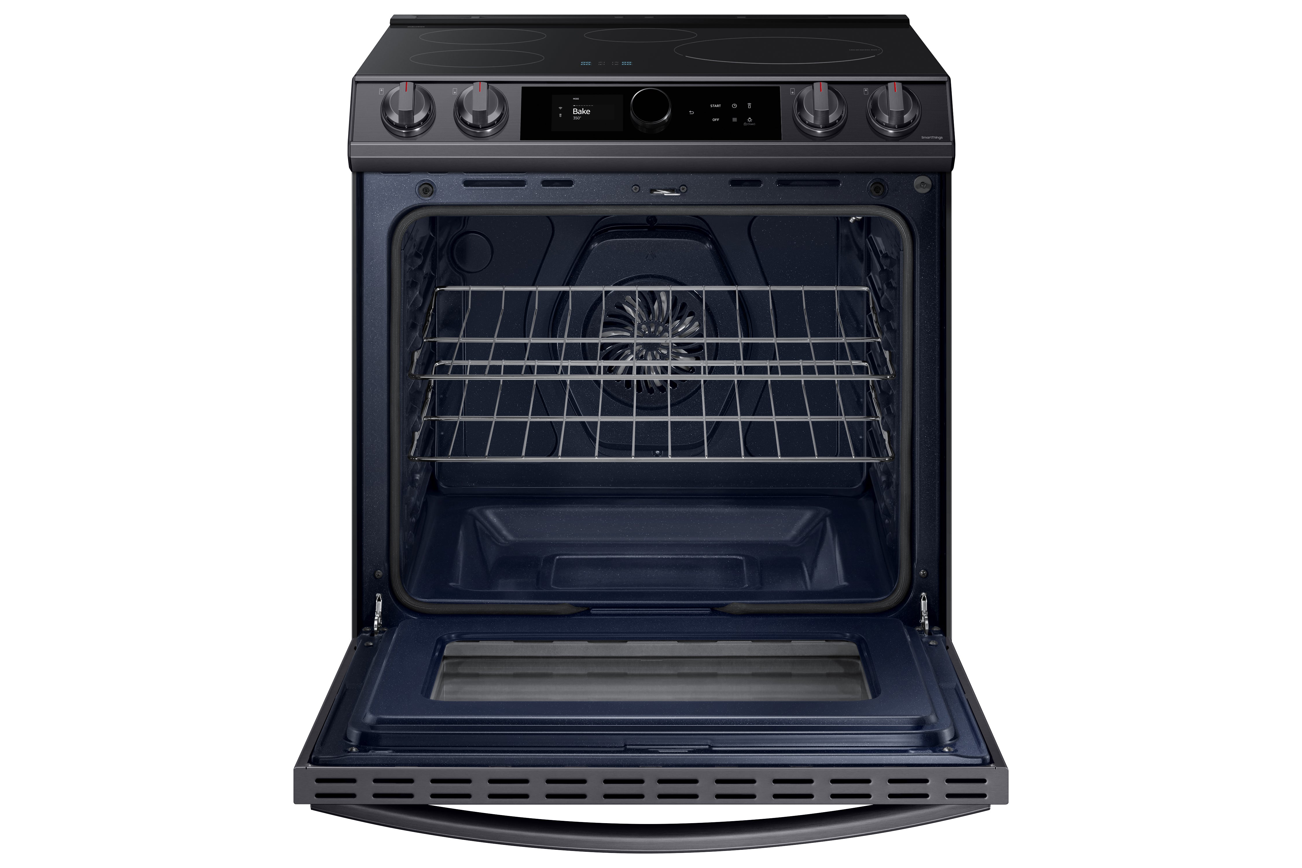 Samsung Black Stainless Steel Slide-In Induction Range with Wi-Fi and Air Fry (6.3 Cu.Ft) - NE63T8911SG/AC