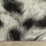 Kathy Leopard Print Area Rug - 8' X 11' - Grey/Black