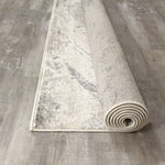 Adele 7'10" X 10'6" Faded Storm Rug - Cream Grey Area Rug