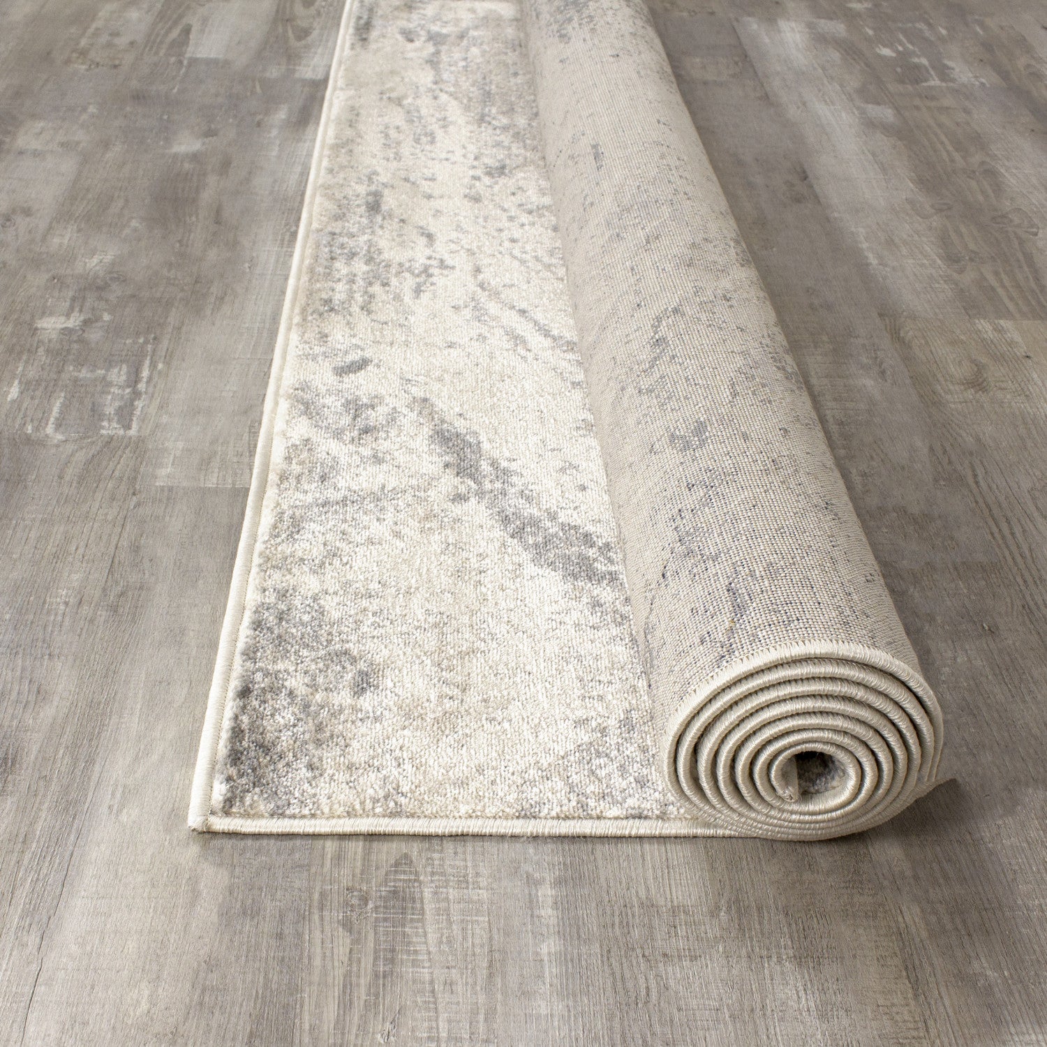 Adele 7'10" X 10'6" Faded Storm Rug - Cream Grey Area Rug