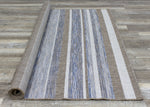 Euclid Indoor/Outdoor Banded Area Rug - 4' X 6' - Grey/Brown