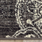 Fiona Medallion Stamps Area Rug - 8' X 10' - Grey/Cream