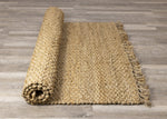 Jute Braided Area Rug - 8' X 11' - Beige