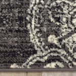 Fiona Medallion Stamps Area Rug - 5' X 7' - Grey/Cream