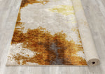 Pollo Distressed Abstract Area Rug - 5' X 8' Cream/Orange