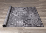 Jango Indoor/Outdoor Geometric Area Rug - 5' X 7' - Grey/Black