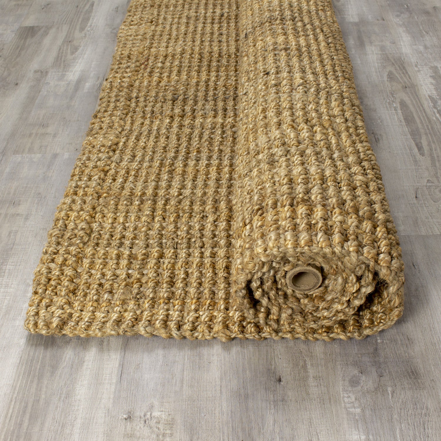 Jute Chunky Boucle Area Rug - 3' X 5' - Beige