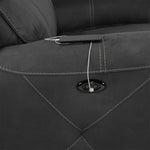 Martin Power Reclining Sofa - Dark grey