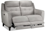 Lucas Power Reclining Loveseat - Silver Grey
