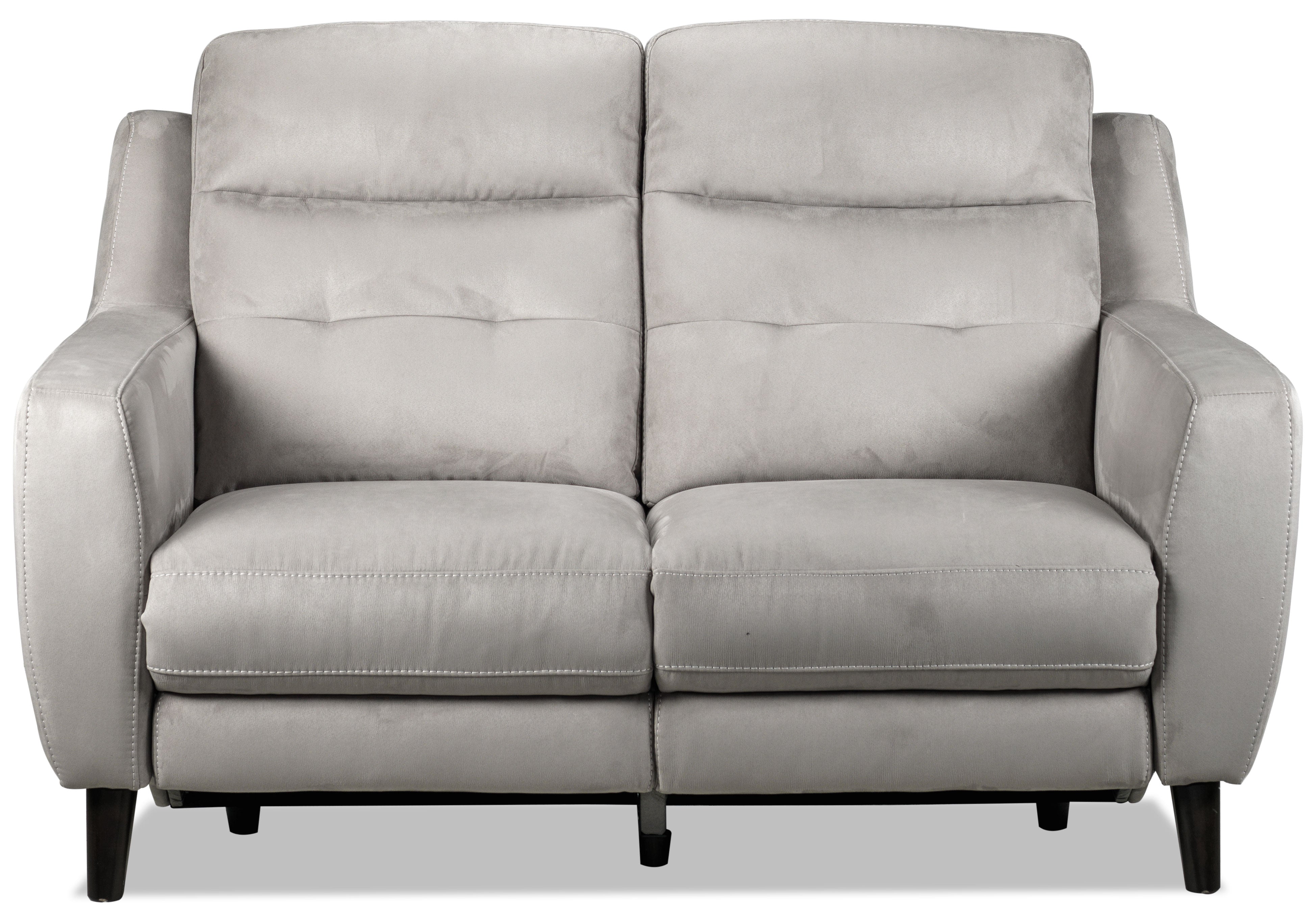 Lucas Power Reclining Loveseat - Silver Grey