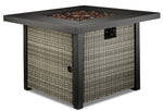 Melville One - Outdoor Square Fire Table - Grey