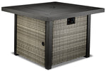 Melville One - Outdoor Square Fire Table - Grey
