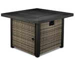 Melville Two - Outdoor Square Fire Table - Blue