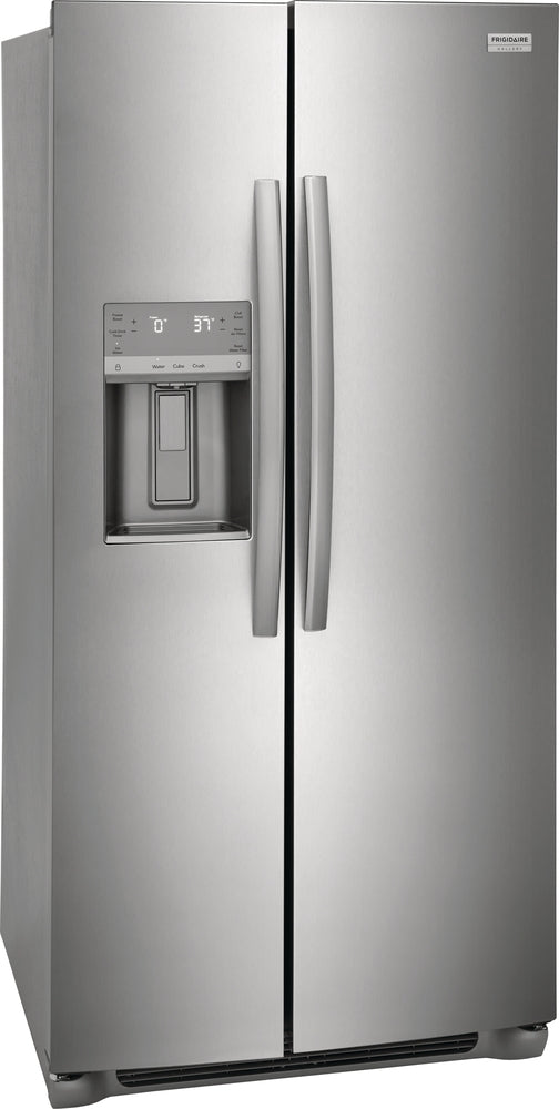Frigidaire Gallery 36" 22.2 Cu. Ft. Stainless Steel Counter-Depth Side-by-Side Refrigerator - GRSC2352AF