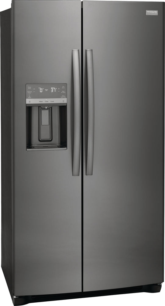Frigidaire Gallery 36" 22.2 Cu. Ft. Black Stainless Steel Counter-Depth Side-by-Side Refrigerator - GRSC2352AD