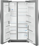 Frigidaire Gallery 36.35" 25.6 Cu. Ft. Smudge-Proof® Stainless Steel Side-by-Side Refrigerator - GRSS2652AF