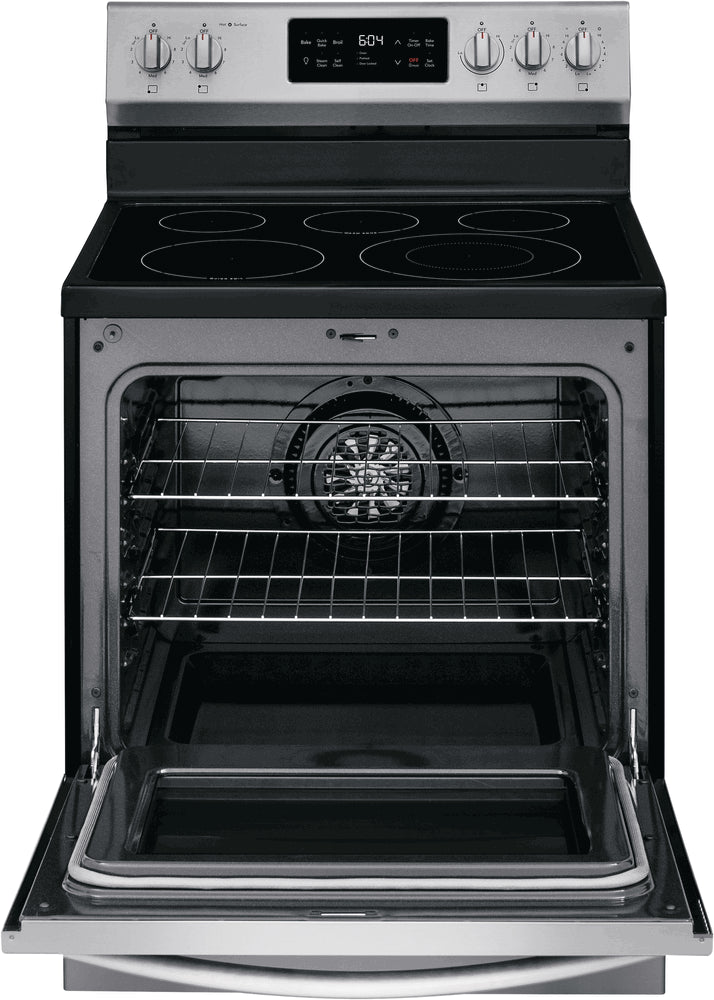 Frigidaire Gallery Stainless Steel Freestanding Electric Range with Steam Clean - GCRE302CAF