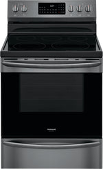 Frigidaire Gallery Black Stainless Steel Freestanding Electric Range with Air Fry - GCRE306CAD