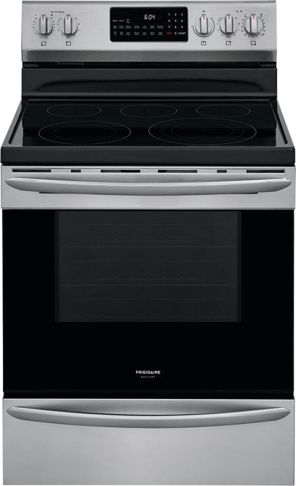 Frigidaire Gallery Smudge-Proof Stainless Steel Freestanding Electric Range with Air Fry - GCRE306CAF