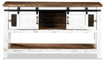 Pueblo 55" Sofa Table - Weathered White