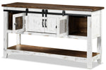 Pueblo 55" Sofa Table - Weathered White