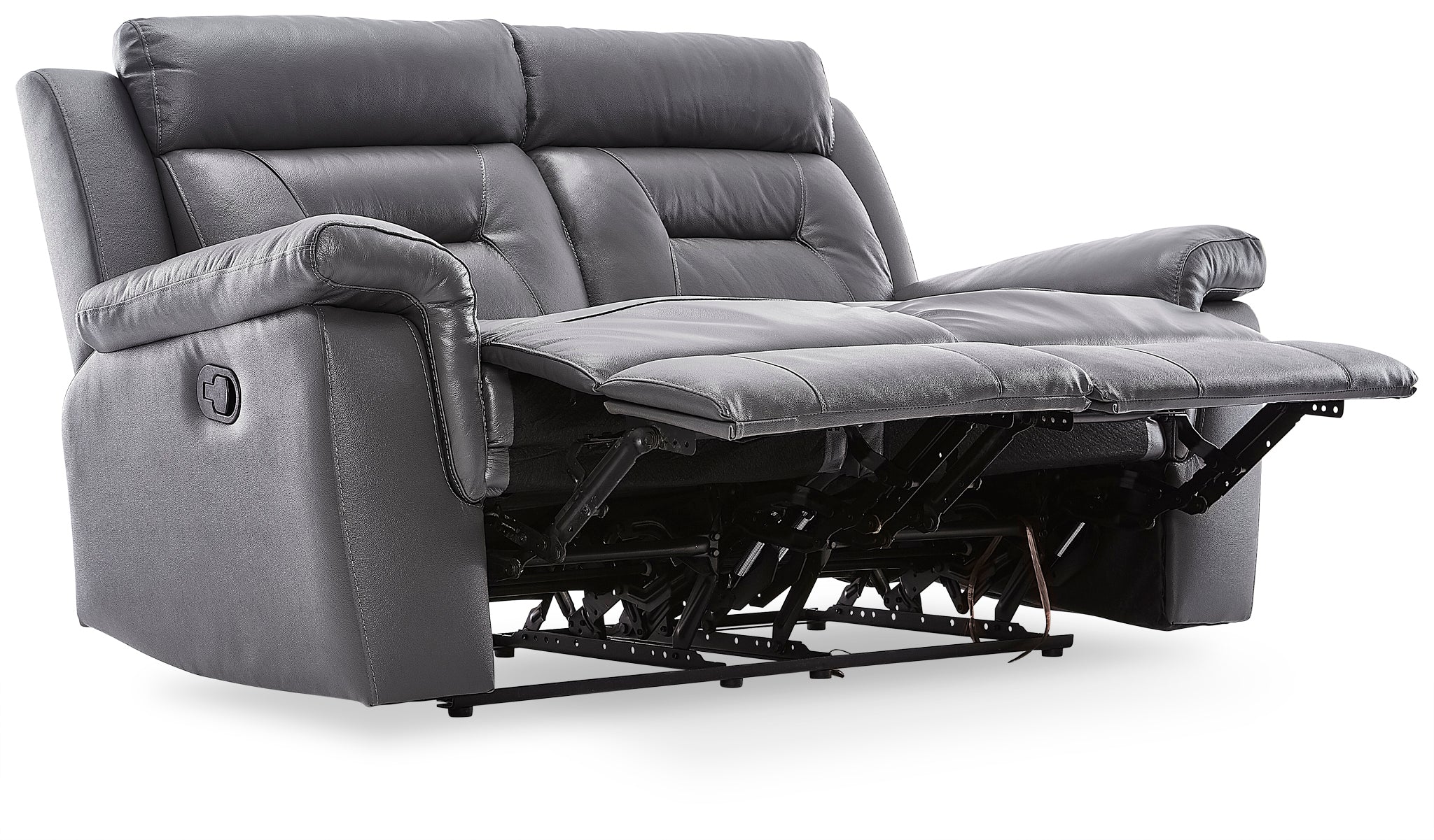 Mathile Reclining Loveseat - Grey