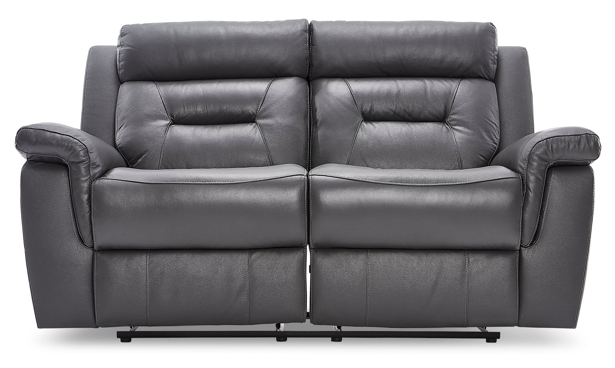Mathile Reclining Loveseat - Grey