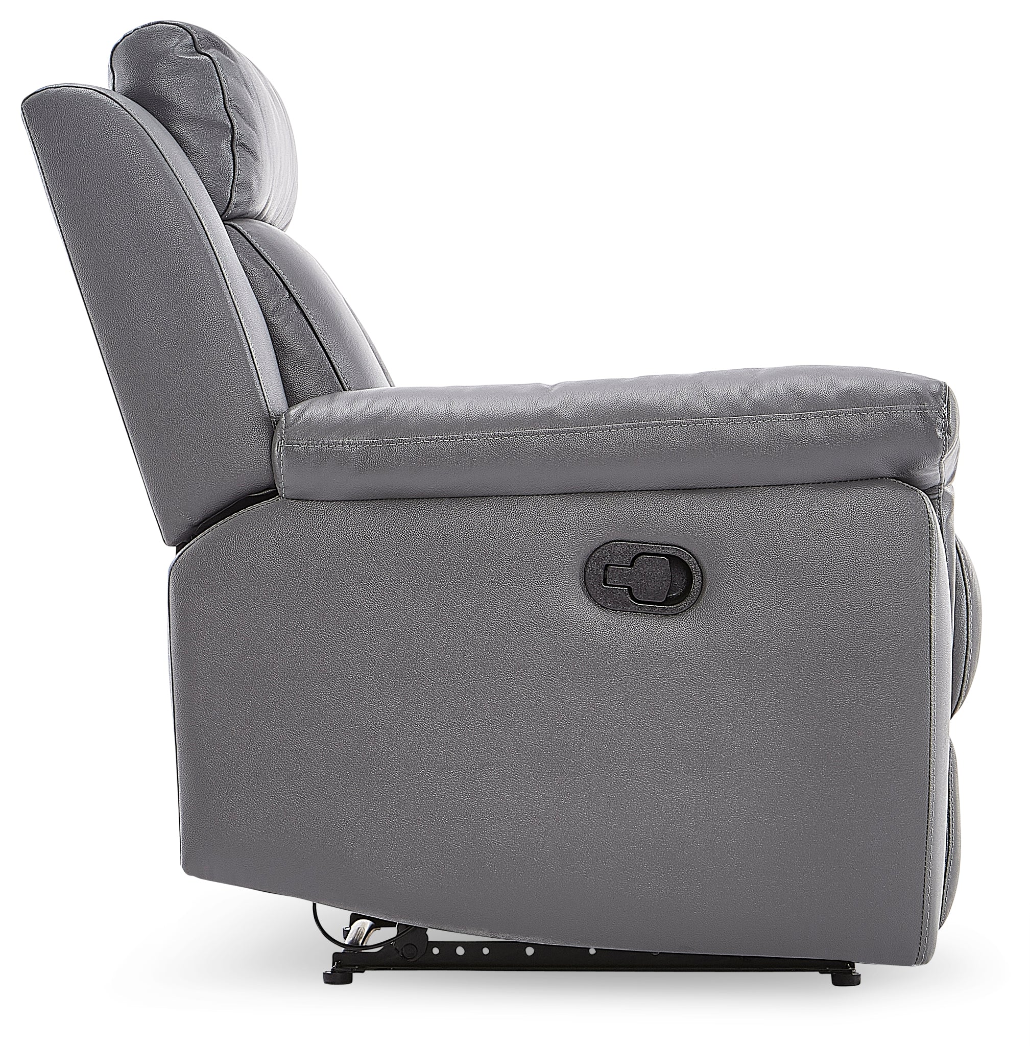Mathile Reclining Loveseat - Grey