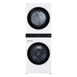 LG White Front Load LG WashTower™ with Centre Control™ 5.2 Cu.Ft. Steam Washer and 7.4 Cu. Ft. Electric Dryer - WKE100HWA