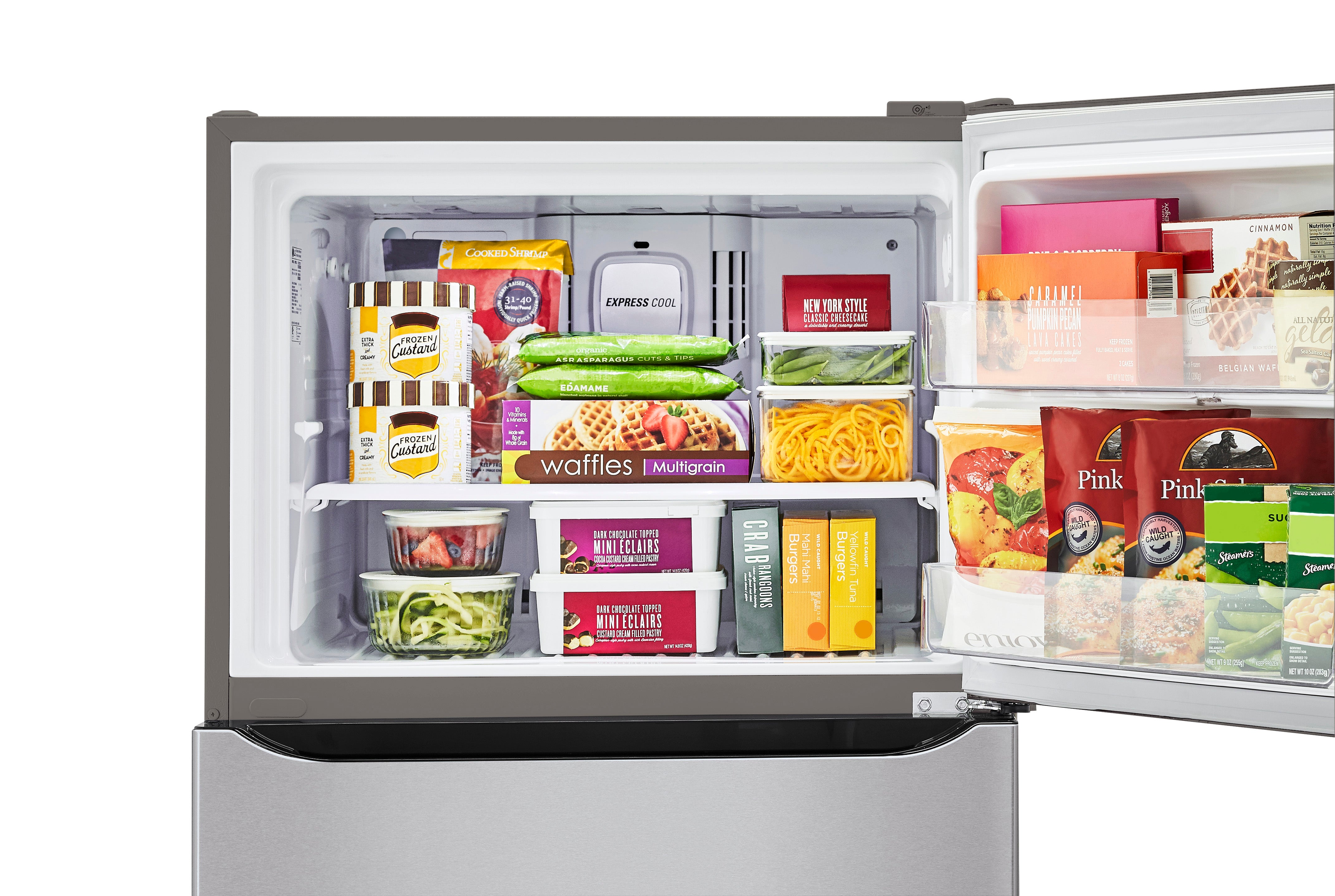 LG Stainless Steel Top Mount Refrigerator (20 Cu. Ft.) - LTCS20040S