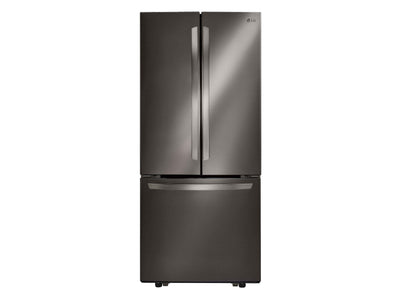 LG Réfrigérateur 22,0 pi³ porte à 2 battants 30 po acier inoxydable noir LRFNS2200D