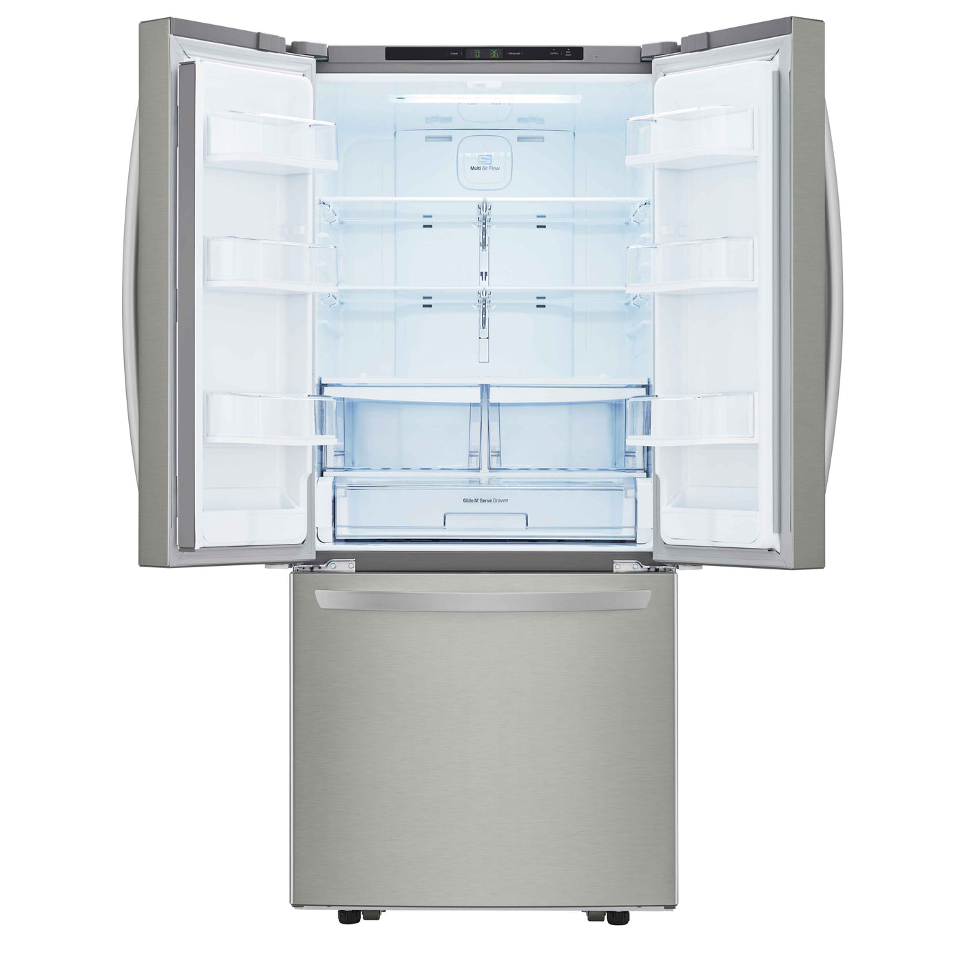 LG 30" Smudge Resistant Stainless Steel French Door Refrigerator (22 cu. ft.) - LRFNS2200S