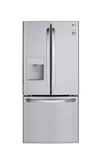 LG 30" 22 Cu. Ft. Smudge Resistant Stainless Steel French Door Refrigerator with Water dispenser - LRFWS2200S