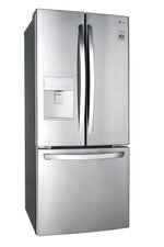 LG 30" 22 Cu. Ft. Smudge Resistant Stainless Steel French Door Refrigerator with Water dispenser - LRFWS2200S