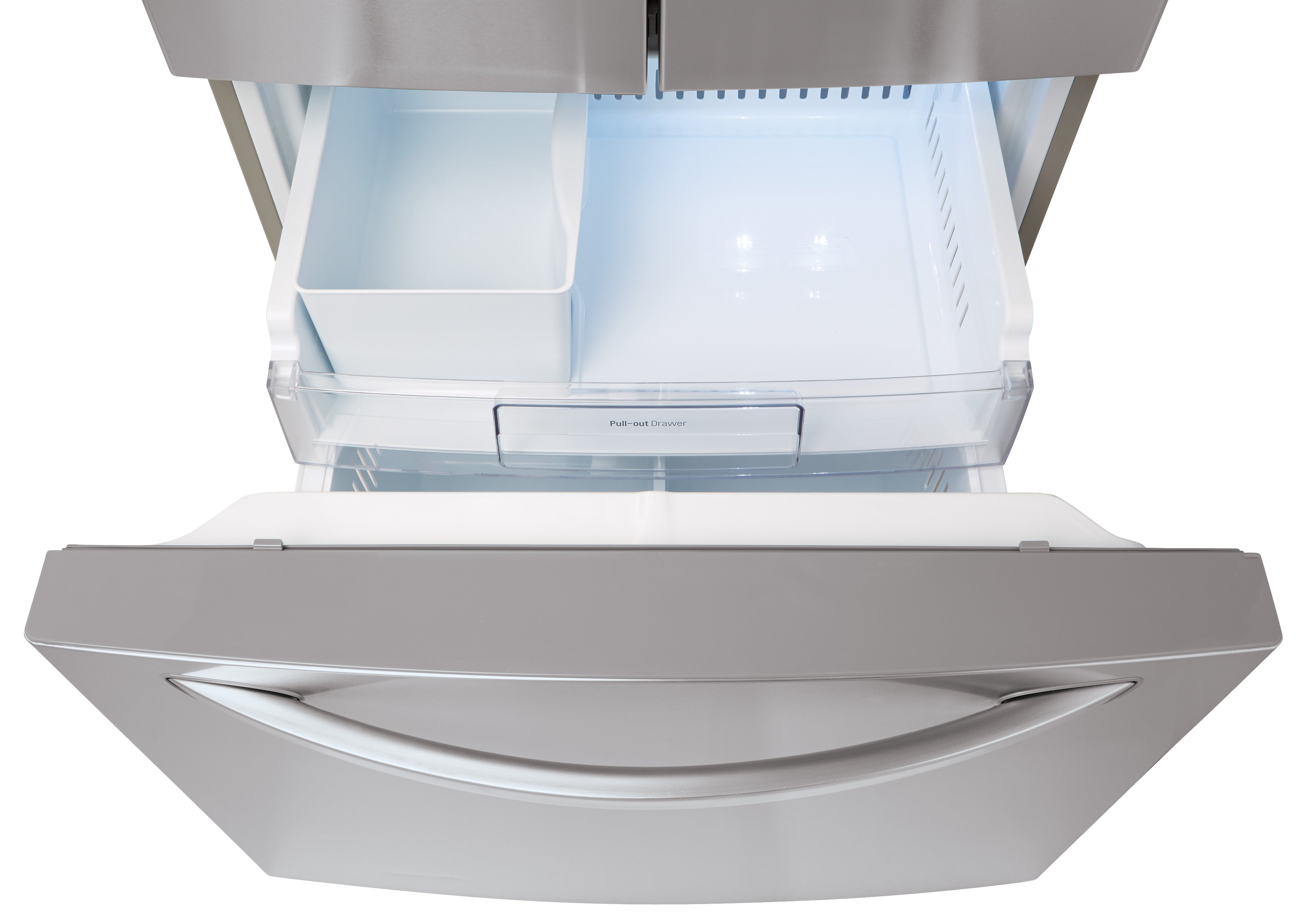 LG 30" 22 Cu. Ft. Smudge Resistant Stainless Steel French Door Refrigerator with Water dispenser - LRFWS2200S