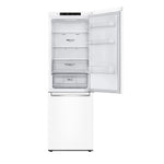 LG 24" 12 Cu. Ft. White Counter Depth Bottom-Freezer Refrigerator with DoorCooling+ - LBNC12231W