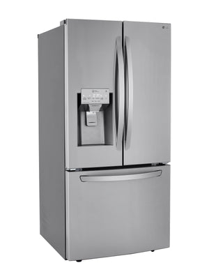LG Réfrigérateur 24,5 pi³ avec porte à 2 battants avec technologie ThinQ® 33 po acier inoxydable résistant aux taches LRFXS2503S