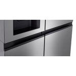 LG Platinum Silver 36" Side by Side Refrigerator with Smooth Touch Dispenser (27 Cu.Ft) - LRSXS2706V