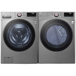 LG Graphite Steel Front-Load Washer (5.2 cu. ft.) & Electric Dryerr (7.4 cu. ft.) - WM3850HVA/DLEX3850V