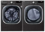 LG Black Steel Front-Load Washer (5.8 cu. ft.) & Electric Dryer (7.4 cu. ft.) - WM4500HBA/DLEX4500B