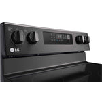 LG Black Stainless Steel 6.3 cu ft. Electric ThinQ® Range with Air Fry and Fan Convection- LREL6323D